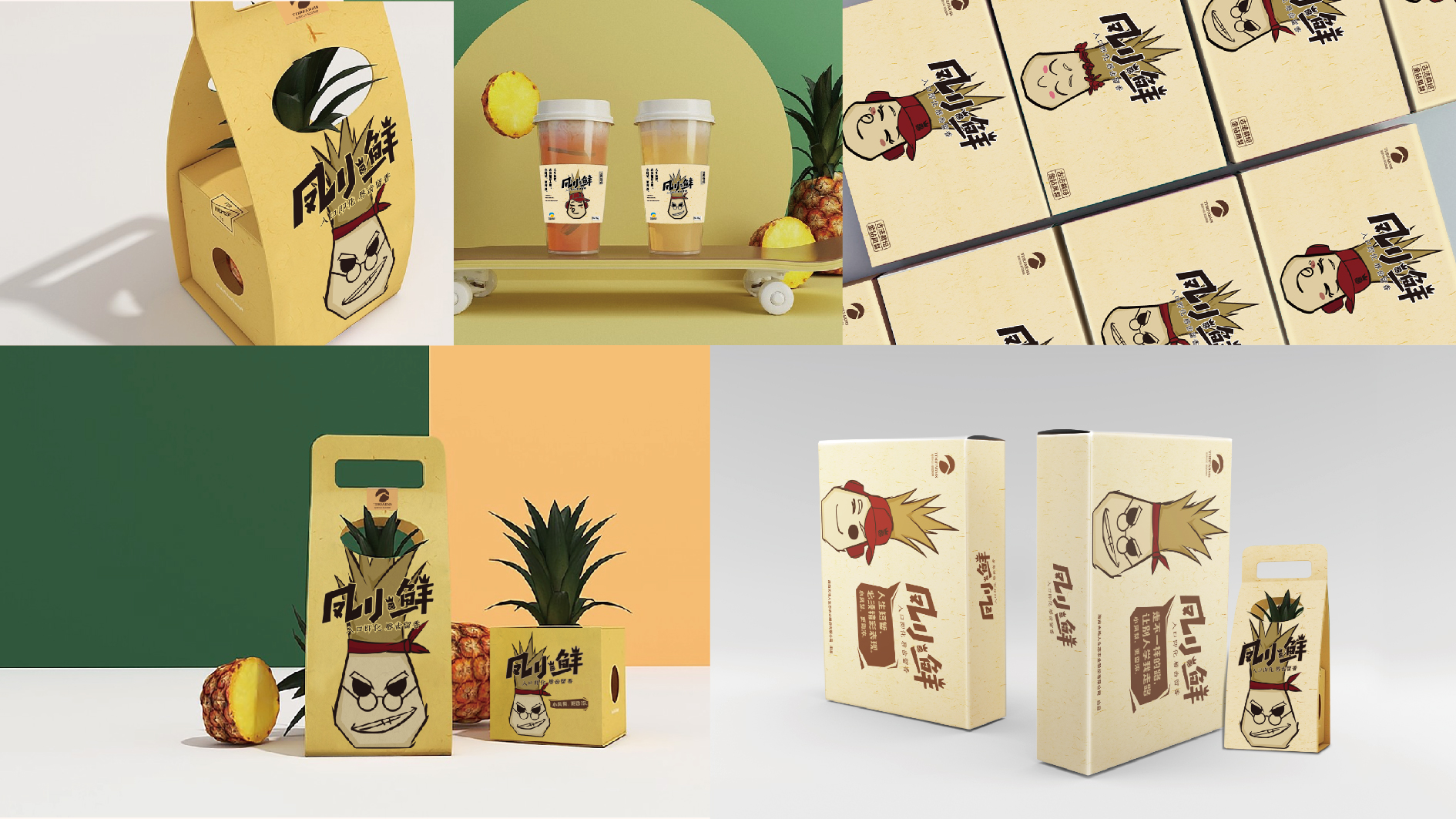 太原凤小鲜凤梨品牌形象设计